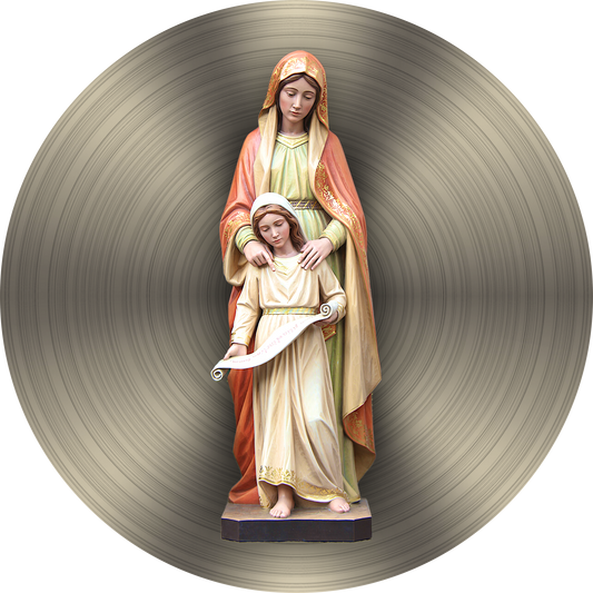 Custom Wood Carvings - St. Anne with Mary